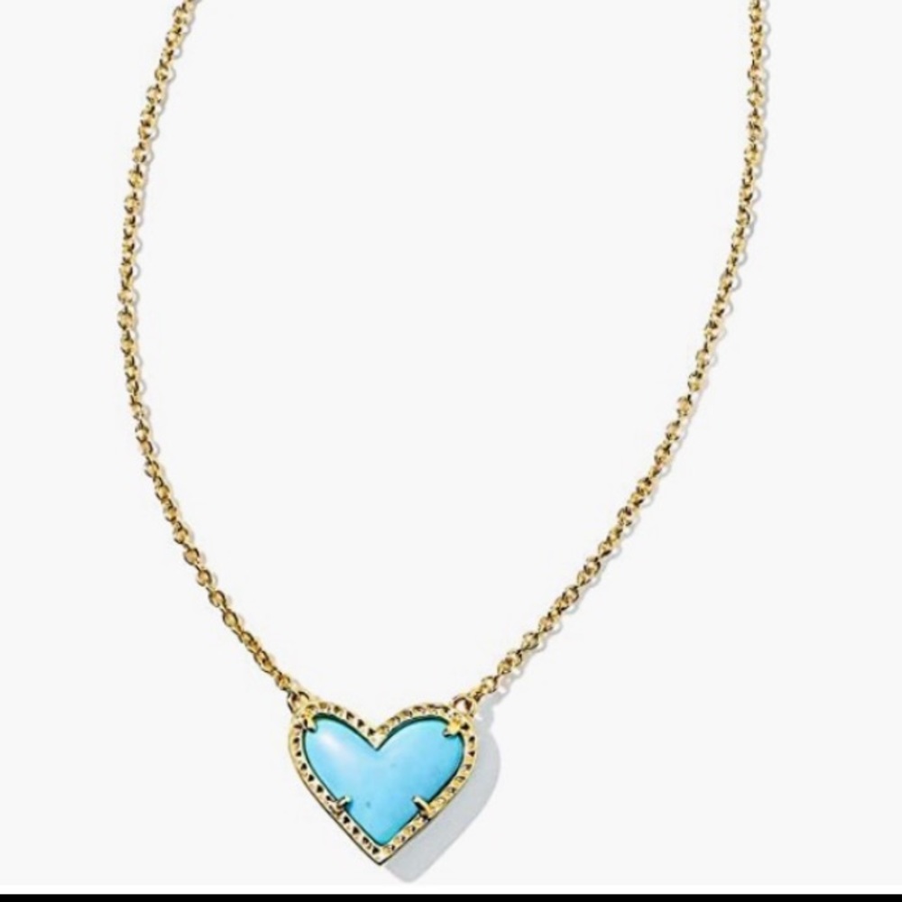 Kendra Scott Blue Heart Necklace
